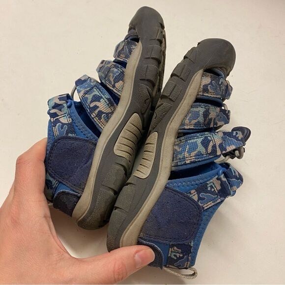 KEEN Newport H2 Water hiking sandals shoes blue camo boys kids toddler 1 - Picture 2 of 5